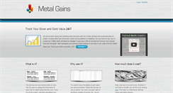 Desktop Screenshot of metalgains.com